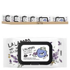 MOTHER-K LALAPOPO 薰衣草奢厚濕紙巾 掀蓋款, 10包, 1入