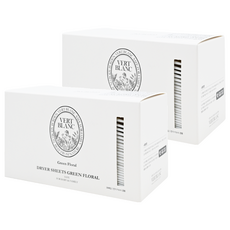 VERT BLANC 烘衣衣物柔軟片 Set 30片, 綠色花香, 植物性柔軟成分, 2盒