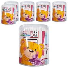 芝麻街紙軸棉花棒 粗軸, 200支, 6罐