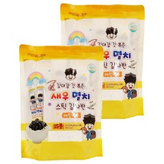 韓味不二 兒童海苔酥 蝦&鯷魚味, 150g, 2袋
