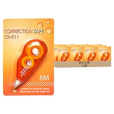長立文具 修正帶 8m, 顏色隨機, 12個