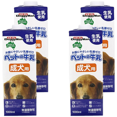 DoggyMan 多格漫 澳洲犬用牛奶 成犬用, 生乳, 1L, 4罐
