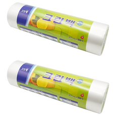 CLEANWRAP 滾筒塑膠袋 大, L(40 x 30cm), 500個, 2捲