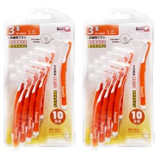 牙寶 Dent-Q 專業L型牙間刷 Set 3S 最小通過徑, 1mm, 10個裝, 2組