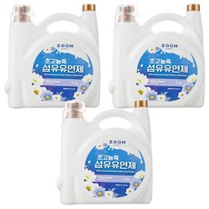 ZOOM 高濃縮衣物柔軟精 白麝香 5.5L, 3桶