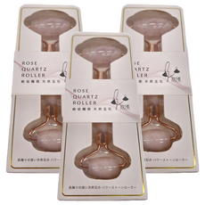 BEAUTYOUNG 妝漾 冰晶玉石按摩滾輪 天然粉晶, A336, 3個