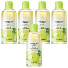 the SAEM 得鮮 療癒茶園系列 綠茶油水分離卸妝液 300ml, 5瓶
