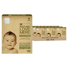 NATURE LOVE MERE 獨立包裝嬰幼兒棉花棒, 9盒, 80支