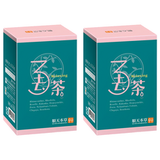 順天本草 3去茶 草本舒緩 無咖啡因 台灣製造, 10包, 5g, 2盒