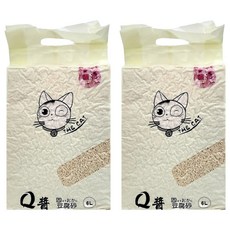 Q醬 破碎型豆腐砂 真空包,櫻花,6L,2包