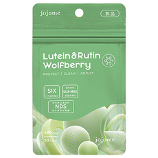 jojome Lutein & Rutin Wolfberry 晶晰力膠囊 保護/清潔/調節 每包含400 mg, 30顆, 1包