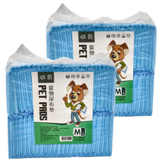 VIGO 威哥 寵物尿布墊 超厚款 熱熔不織布 包附紙 高分子吸水層 加厚絨毛漿層 PE流延膜層, 50片, 2包, 45 x 60cm