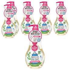dapple baby 奶瓶及餐具清潔液, 無香精, 500ml, 6瓶