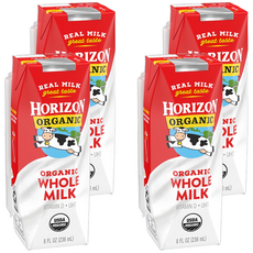 HORIZON ORGANIC 有機全脂強化牛奶, 4入, 236ml