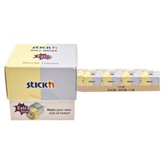 N次貼 可再貼紙捲便條, 粉彩黃 + 粉彩藍, 12盒