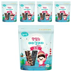 Pure Eat 幼兒海苔夾心脆片, 穀物風味, 20g, 5包