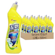 farcent 花仙子 潔霜 免刷洗馬桶清潔劑 青檸, 500ml, 12瓶