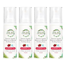 HH 草本新淨界 私密經期抗菌舒緩噴霧 蔓越莓PLUS, 30ml, 4瓶