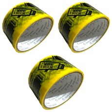 CLEAN 克林 ELItape易利封 防拆保密膠帶 50mm x 10m, 警示黃, 3捲