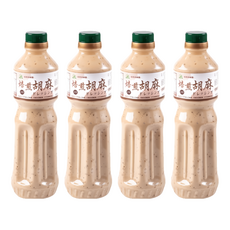 藻作坊 日式焙煎胡麻沙拉醬 600ml*4瓶 健康無添加 多用途沙拉醬