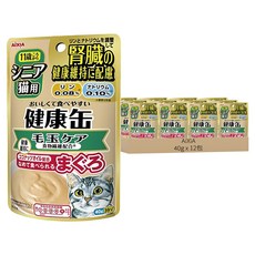 AiXiA 健康軟包 貓用, 12包, 40g, 6號 毛球
