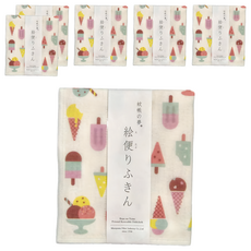 SHIMOYAMA 日本製進口廚房抹布 40 x 35cm 霜淇淋, 1條, 6條