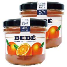 BEBE 西班牙天然柑橘果醬 含果量40% 柑橘條狀果皮 橙香實在, 120g, 2罐