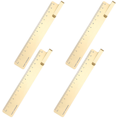 KaCO RUMA 金屬書籤尺, 金色, 4支