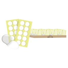 DADA 高黏度圓形雙面膠帶, 透明, 40個