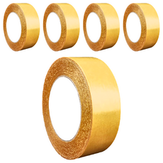 無痕網格雙面膠 - 2cm 1入, 黃色, 5個