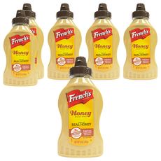 French's 蜂蜜芥末醬，100% 美國蜂蜜，不含高果糖，無麩質, 12oz, 6瓶