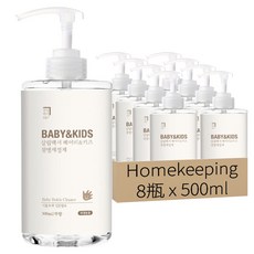 Homekeeping BABY&KIDS 嬰幼兒奶瓶清潔液, 500ml/無香, 8瓶