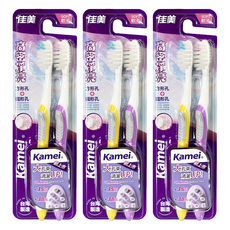 佳美高密淨亮牙刷，柔軟刷毛, 2支, 3組