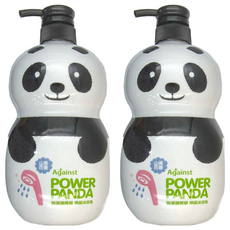 快潔適 貓熊 抑菌沐浴乳 植物系洗淨配方 0%酒精, 1L, 2瓶