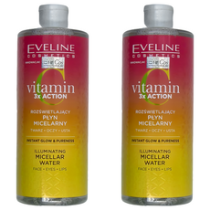 EVELINE 三重C亮膚賦活系列 卸妝護膚水 500ml, 2瓶