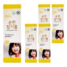 bebefood 寶寶福德 寶寶用芝麻油, 白芝麻, 75ml, 5瓶