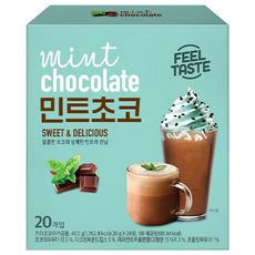 Danongwon 薄荷巧克力沖泡包 20包 香甜巧克力與清涼薄荷, 20g, 1盒