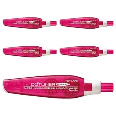 KOKUYO 國譽 好黏便利貼雙面膠帶 7mm x 8m, 5個, 粉色