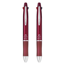 PILOT 百樂 Dr.Grip 健握4+1多功能筆 0.7mm, 酒紅色, 2支