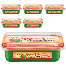Sempio 膳府 青陽辣椒與紅辣椒韓式包飯醬，170g, 6盒