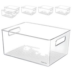 Market Plan 米特多用途收納盒 基本款 小號, 6個, 透明