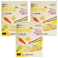 農純鄉 台灣公司貨 寶寶玉米咕咕燴麵 10個月以上 4包, 600g, 3盒