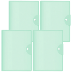 E.dot 平放收納冊/資料夾/文件夾 A3 31.5 x 24cm 40頁, 綠色, 4本