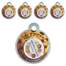 德德小品集 馬卡龍系列紙膠帶, 150入, 餅乾, 5個