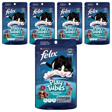 PURINA FELIX Play Tubes 香酥捲, 鮪魚 + 蟹, 50g, 5包