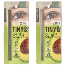 Baby Bright 超纖細順滑眼線筆 0.1g #02棕色, 2件