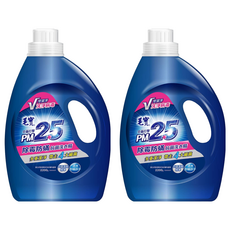 毛寶 PM2.5 除霉防螨抗菌 洗衣精 V型潔淨因子 奈米級洗淨 百里香精萃 棕櫚油植物性配方, 2.2kg, 2瓶