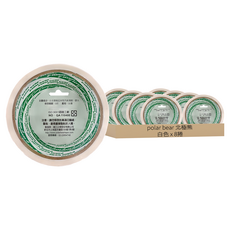 polar bear 北極熊 彩色OPP膠帶 PPT4840W 48mm x 40y 白色, 8捲