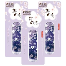 EKI MORI MACHI 驛森町 粉櫻花修正帶 無異味, 紫櫻花鹿, 3個