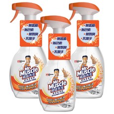 Mr Muscle 威猛先生 廚房清潔劑 Kitchen Free 無香精 無色素 無刺激, 500g, 3瓶